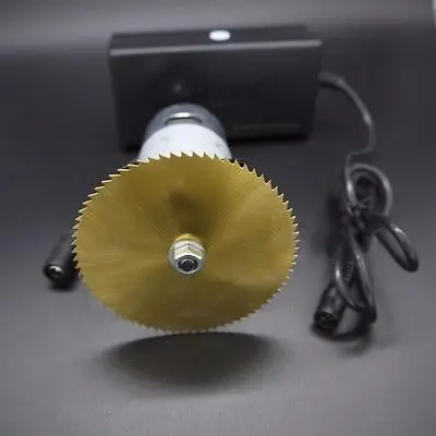 Электродвигатель постоянного тока 24 В + лезвие 50 мм с адаптером питания