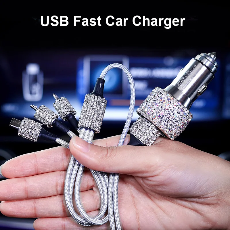 Автомобильное зарядное устройство с двумя портами USB мобильный телефон планшет