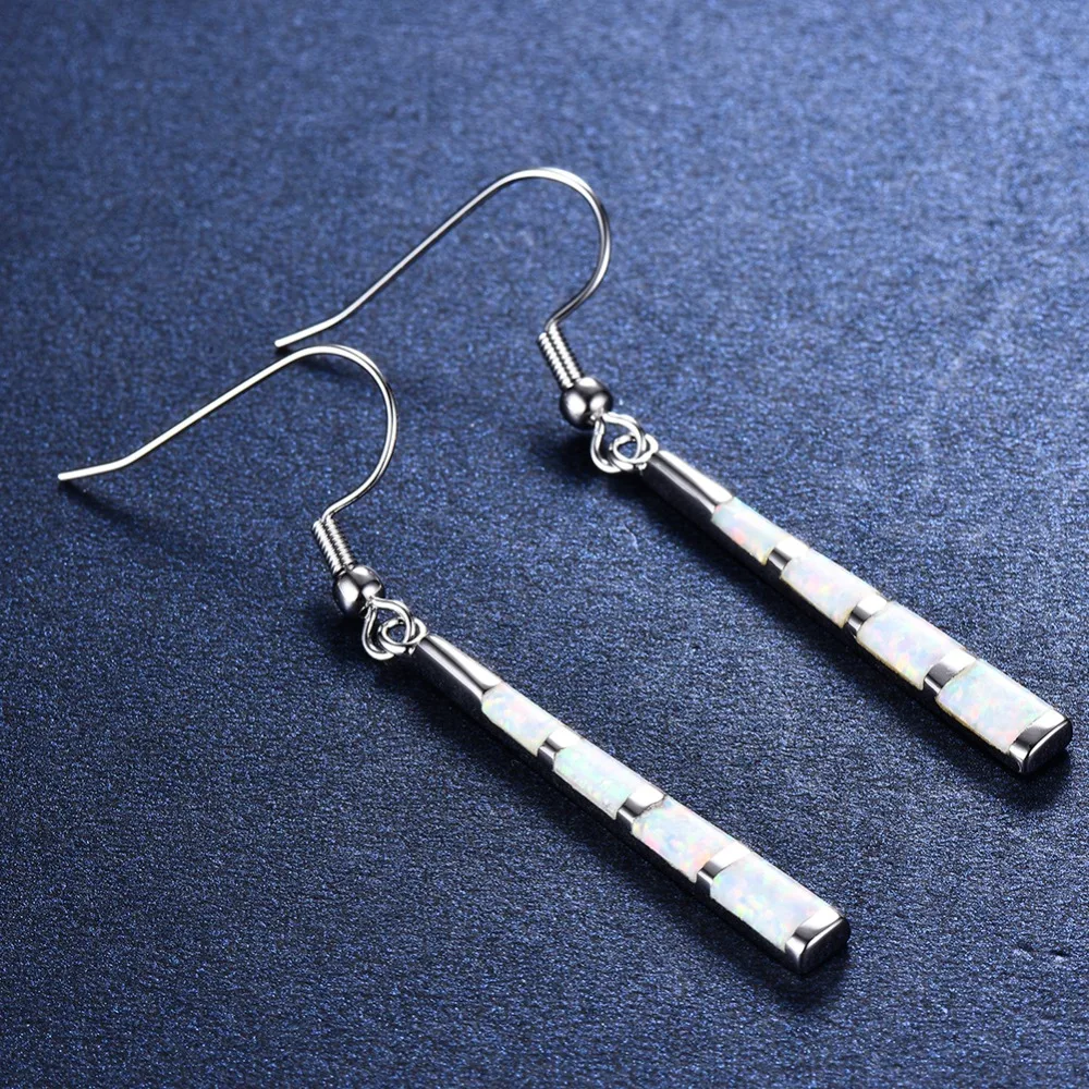 

Hermosa Queen Design Pretty Natural White серьги с опалом для женщин 2 1/8 дюймов