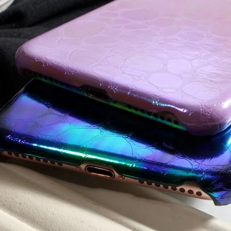 Роскошные шику Лазерная камень мягкий чехол для iPhone 7 Plus 6 S силикон Красочный Мода