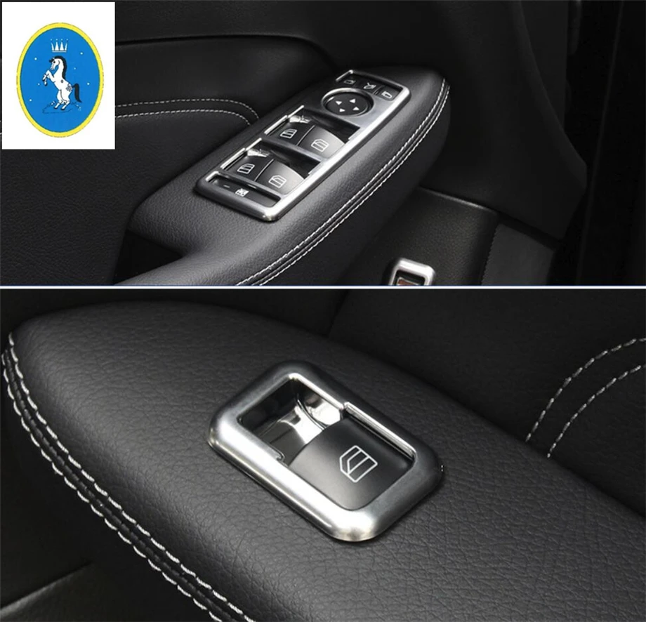 Аксессуары для Mercedes Benz CLA W117 / GLA 200 220 X156 2014 2018 Внутренний дверной подлокотник окно