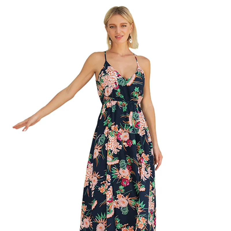 MANNNAN летнее платье пляж Для женщин вечерние Женское Сарафан Vestidos длиной макси