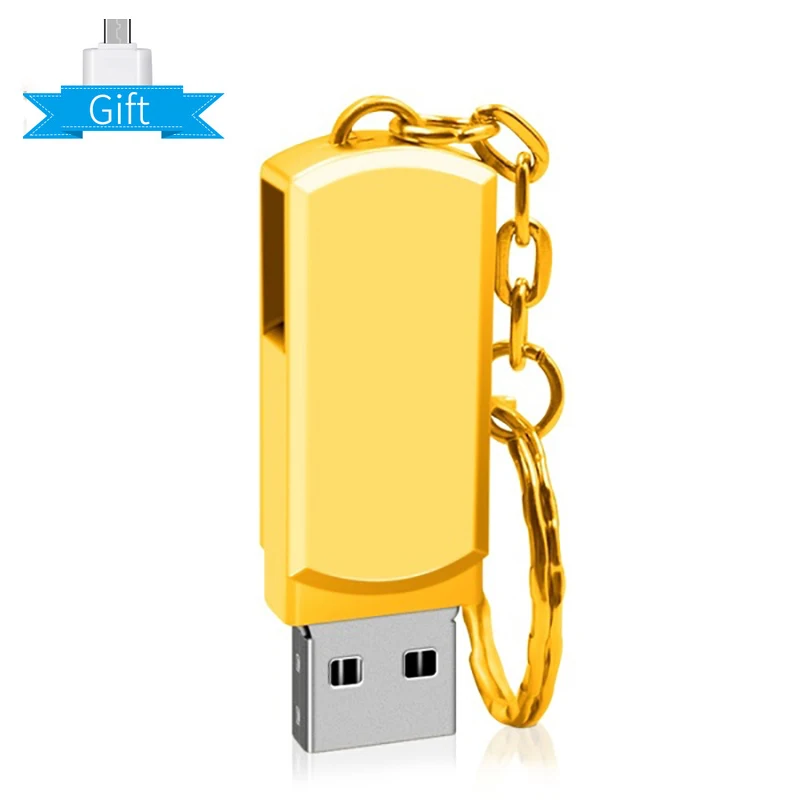 U1 128 ГБ USB 3,0 металлический USB флеш-накопитель 32 Гб карта памяти USB 3,0 флеш-накопитель 64 ГБ 16 ГБ 8 ГБ 4 ГБ U диск Флешка USB флешка - Цвет: Gold