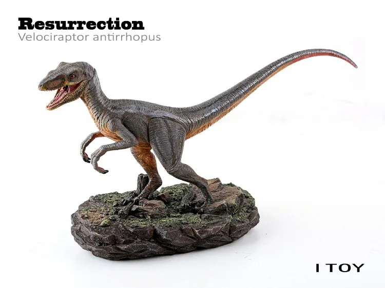 Модель динозавра ITOY 1/35 Велоцираптор антитеррхоп набор для гаража с изображением