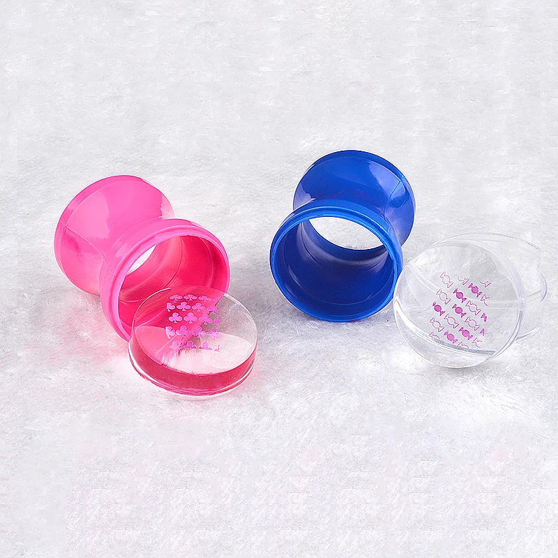 Новинка пластиковый силиконовый прозрачный скребок для ногтей 3 8 см с крышкой