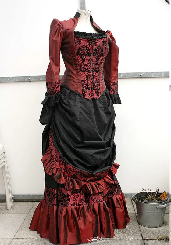 История клиентов Lila 1800S викторианское платье 1860s для гражданских войн винтажное