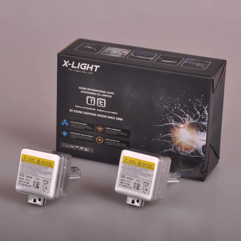 2 x D1S оригинальная фотоксеноновая лампа замена для PHILIPS GE или OSRAM 4300K Совместимость