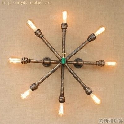 

Loft Style Creative Water Pipe Lamp Industrial Vintage Wall Light Fixtures For Home Edison Wall Sconce Indoor Lighting