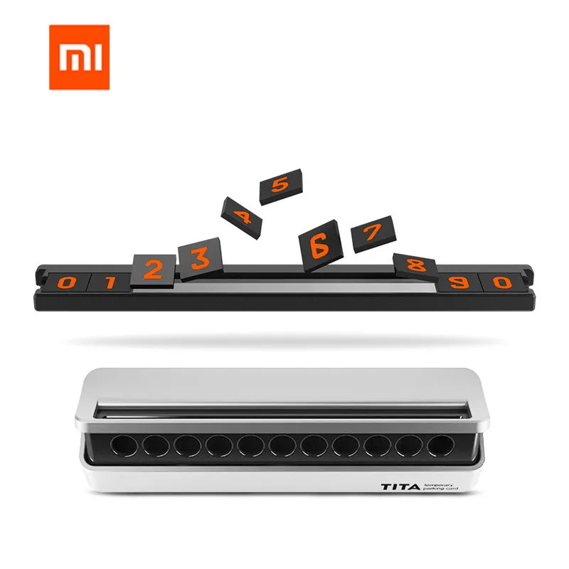 xiaomi mijia Bcase Тита Флип Тип автомобиля Умеренная Парковка Телефон номер карты пластина для xiaomi умный дом