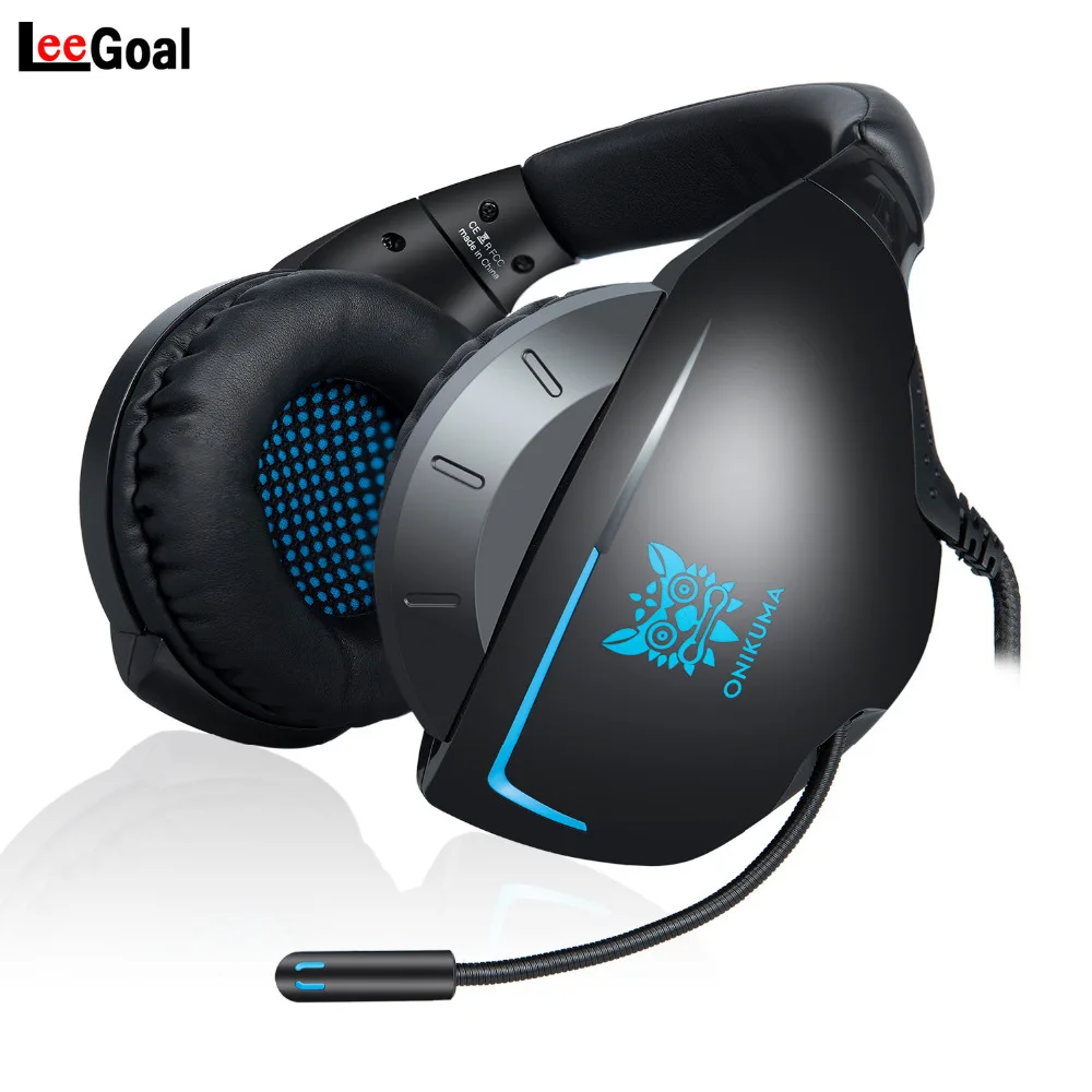 ONIKUMA K1 PS4 игровая гарнитура casque Проводные ПК стерео наушники с гарнитурой