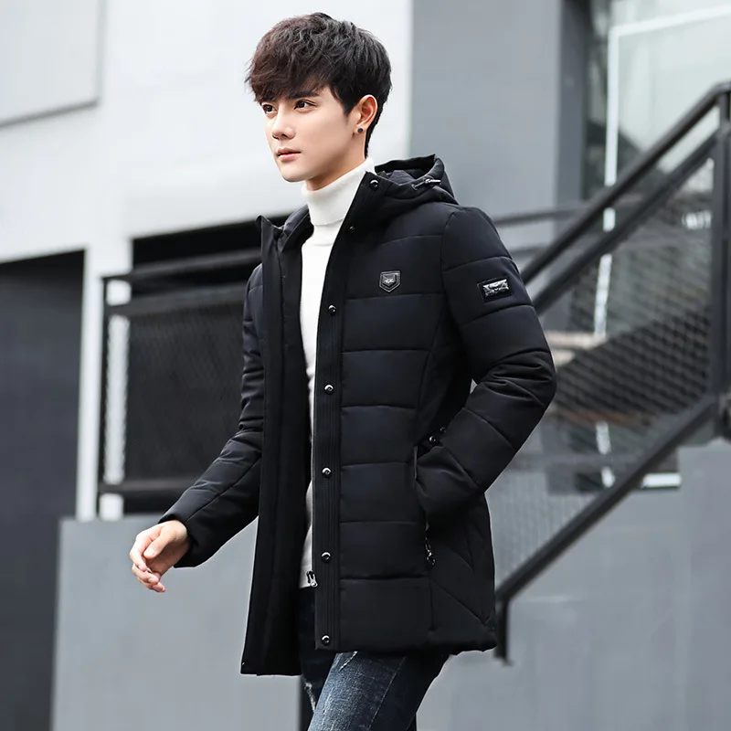 2018 new Brand winter Jacket for men hooded coats casual mens thick coat male slim cotton padded down outerwear | Мужская одежда