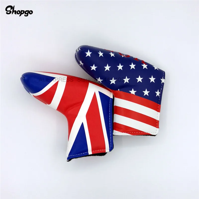 

[Великобритания США] Blade Golf Putter Чехлы 17x14 см для спорта на открытом воздухе водонепроницаемые пу головные уборы для гольфа для мужчин и женщи...