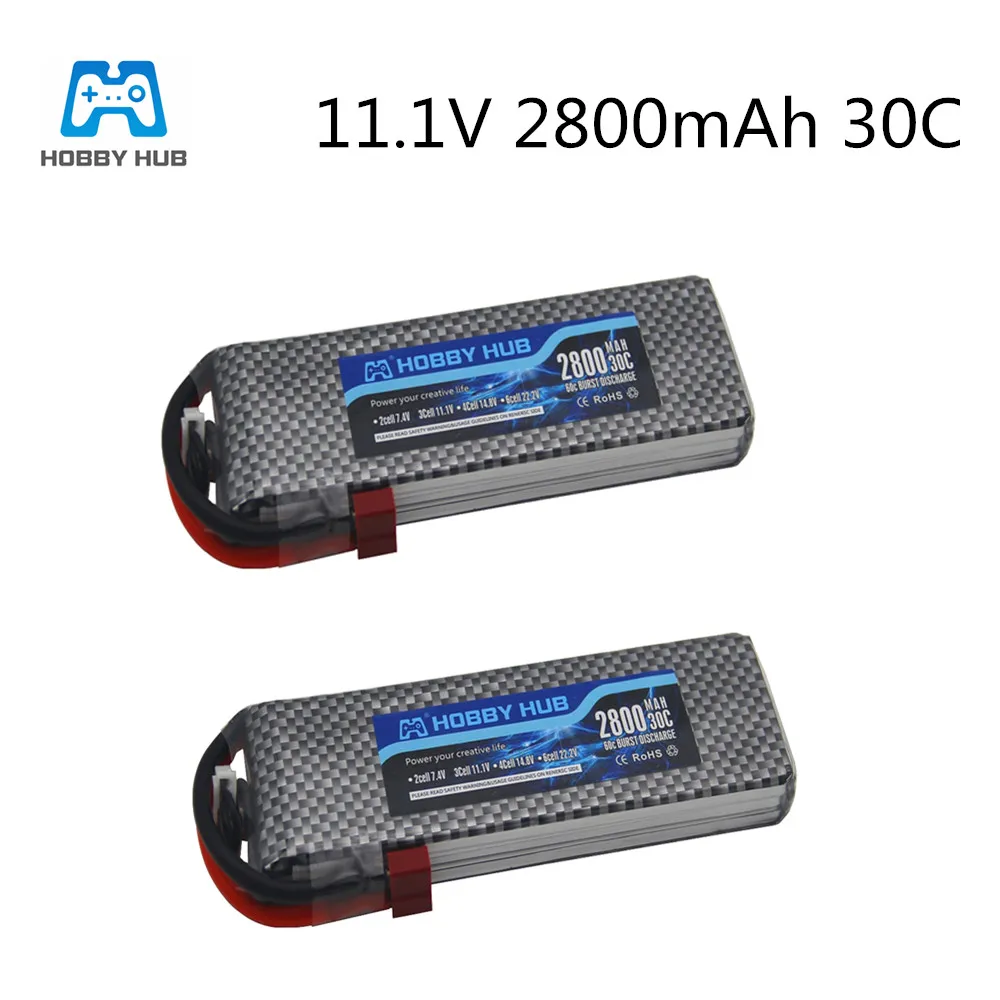 Hobby hub 11 1 v 3S 2800 MAH 30C Аккумулятор для дистанционного управления самолетом игрушкой