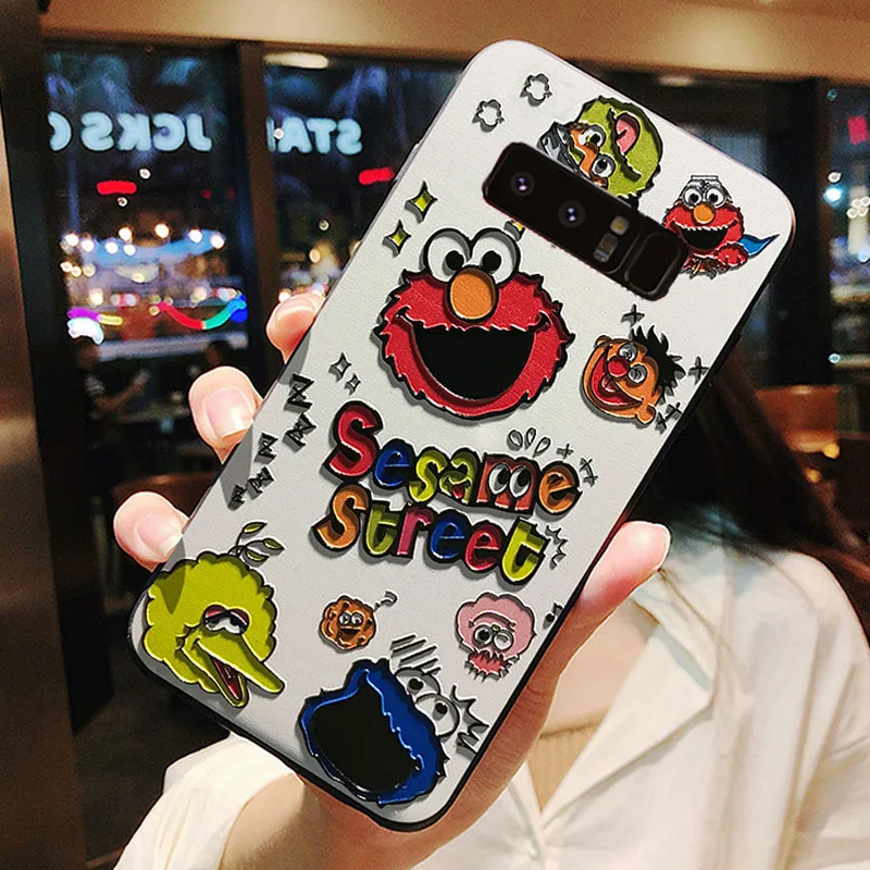 YonLinTan 3D coque крышка чехол для samsung galaxy Note 8 Note8 мультфильм на силиконовые Роскошные 360