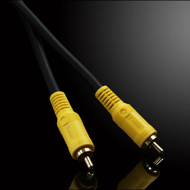 Цифровой коаксиальный аудио и видеопровод GuSou кабель AV RCA M/M переходник Папа папа