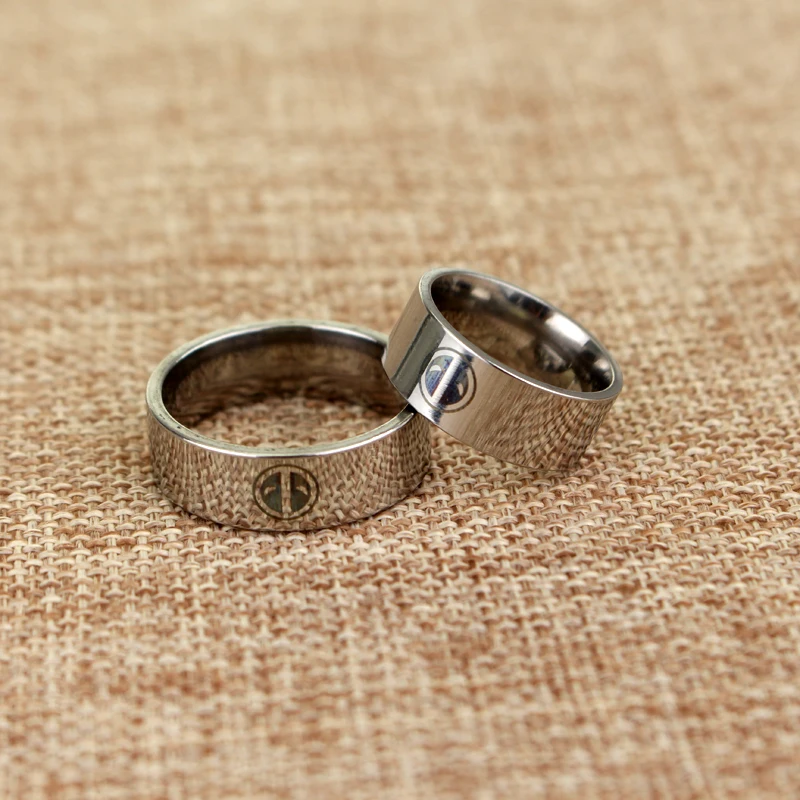 Серии фильма Дэдпул Нержавеющая сталь кольцо|stainless steel band ring|band ringring |