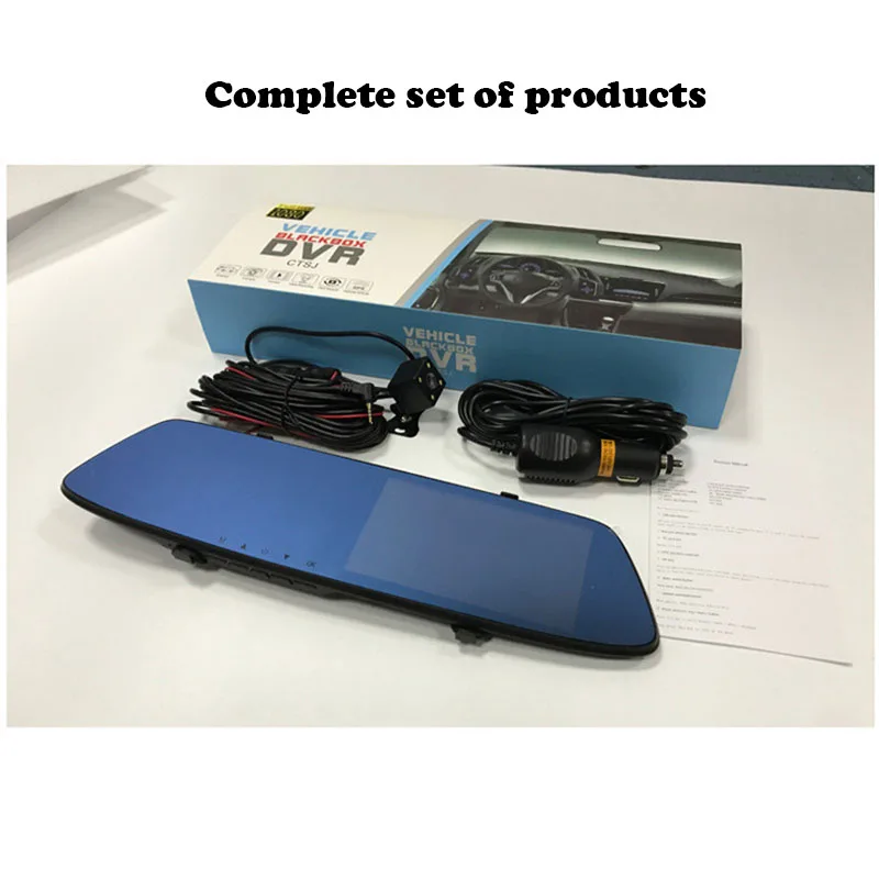 Новинка 5 дюймов ips Экран Видеорегистраторы для автомобилей зеркало заднего вида