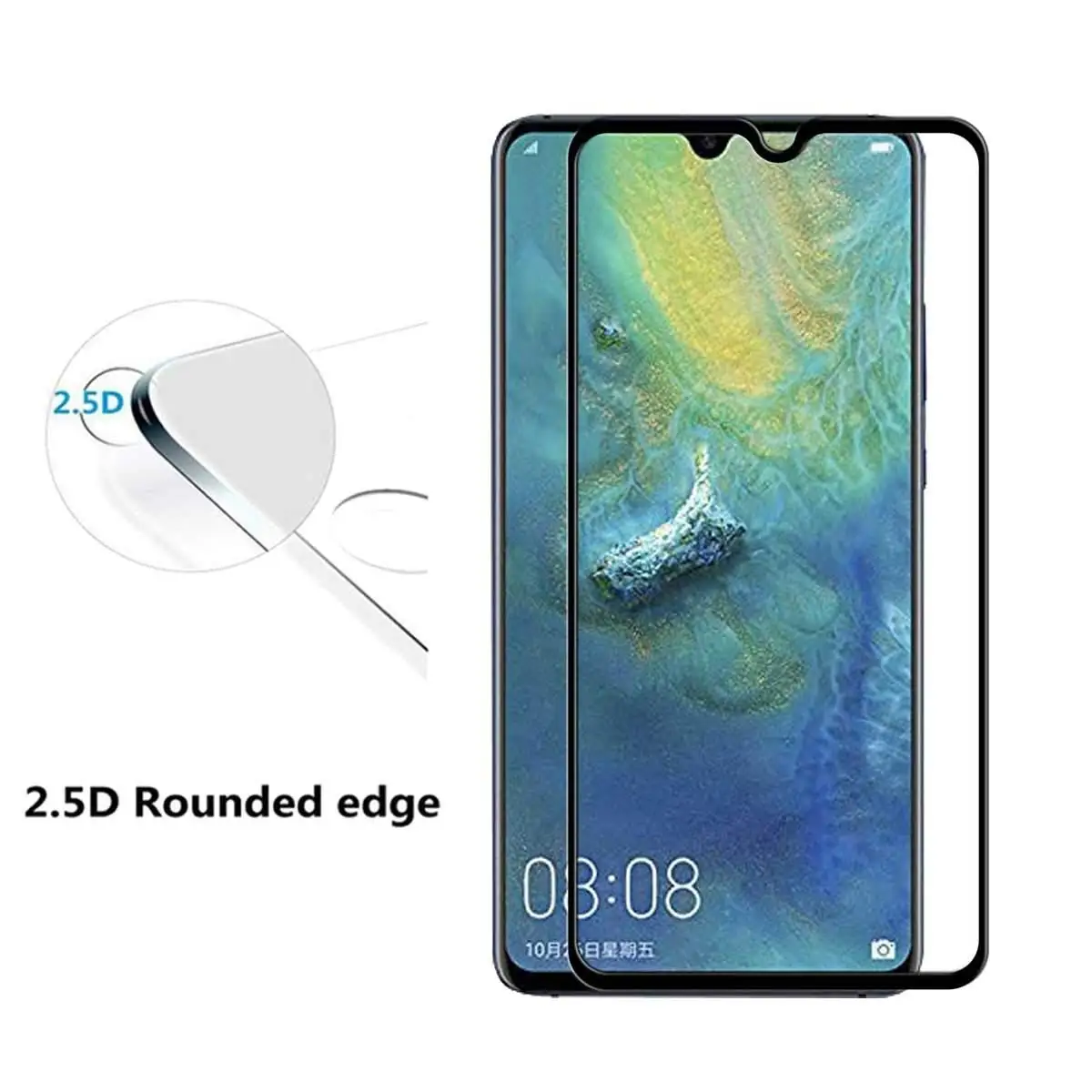 Полное покрытие красочная Защитная пленка для экрана из закаленного стекла huawei