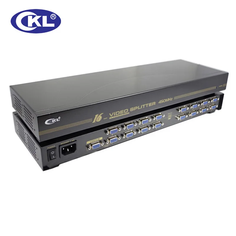 CKL 916B высококачественный 16 портовый разветвитель VGA от 1 до распределение для
