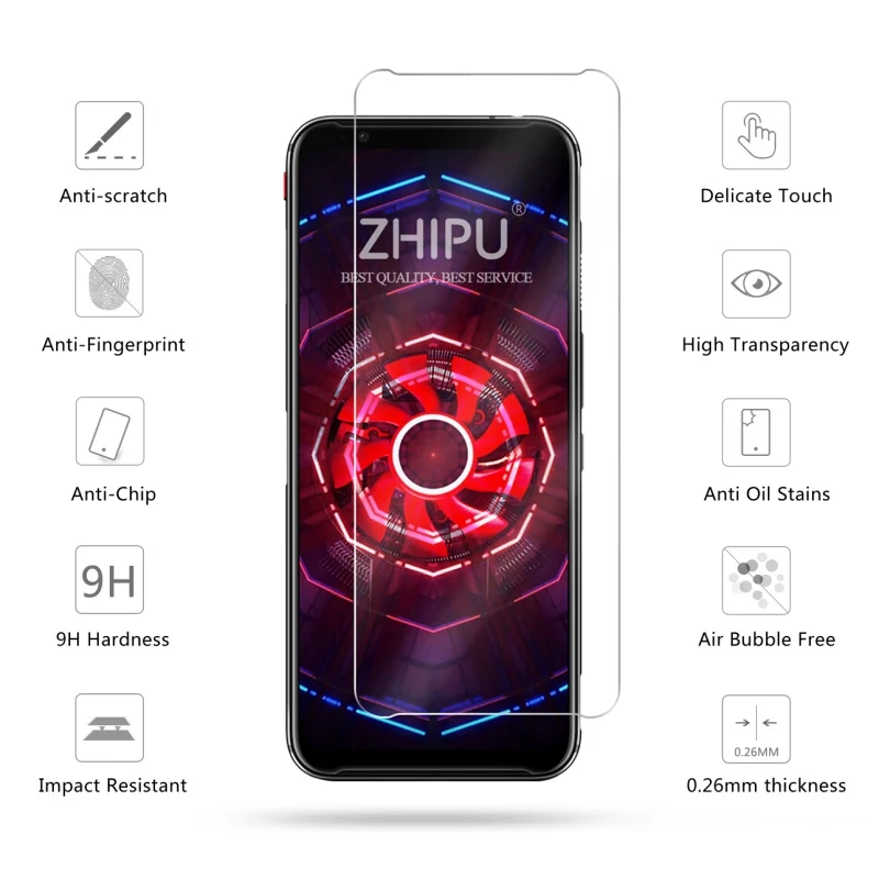 2 шт стекло для zte Nubia Red Magic 3 3s защитное 2.5D 9H закаленное Защитная пленка *|Защитные