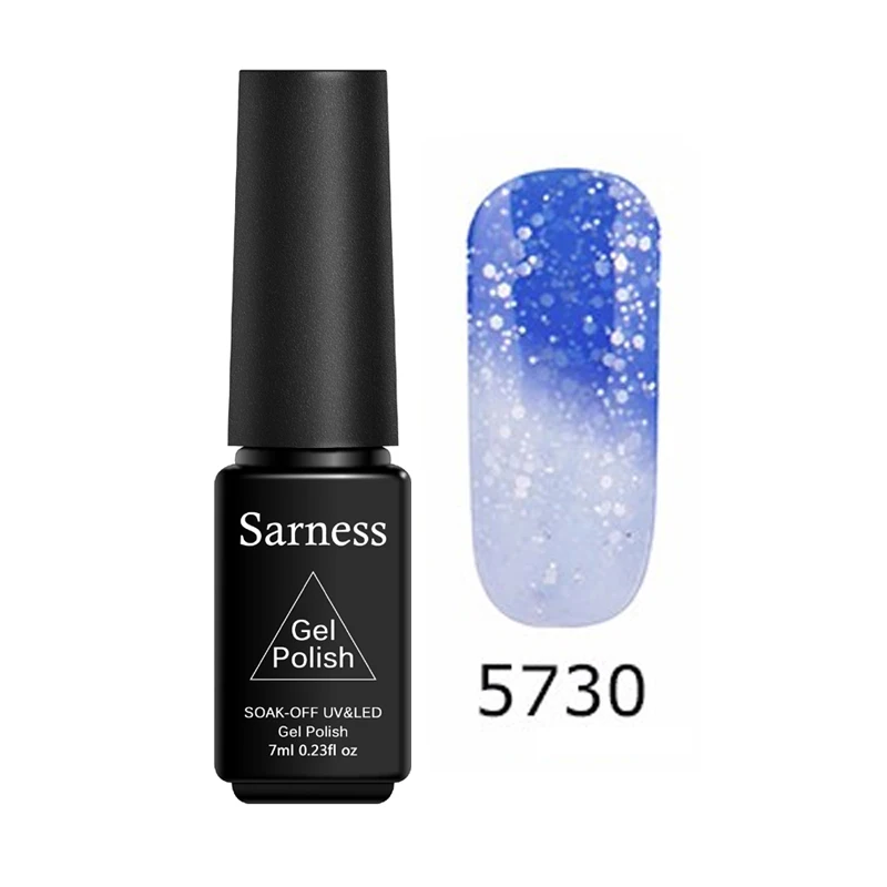 Sarness настроение меняется Цвета гель для ногтей Хамелеон замочить от УФ Гели Лаки