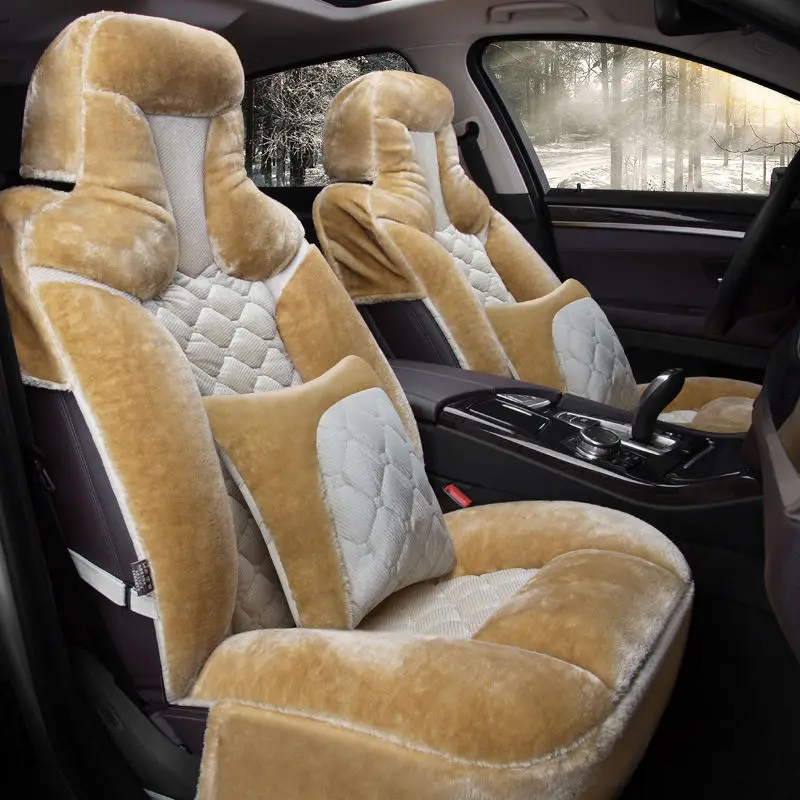 Winter Plush Car Seat Cover Cushion For Benz A B180 C200 E260 CL CLA G GLK300 ML S350/400 class pad auto seat cushions | Автомобили и