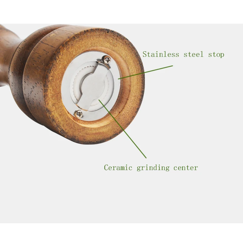 Мельница для соли и перца деревянное оформление из дуба сверхбольшая