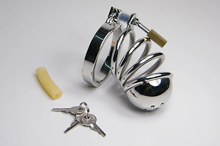 Высококачественная Мужская клетка верности из нержавеющей стали металлический