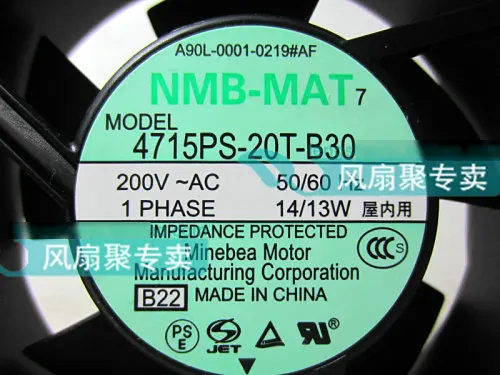 NMB 4715PS-20T-B30 A90L-0001-0219 # AF 200V 14/13W    FANUC