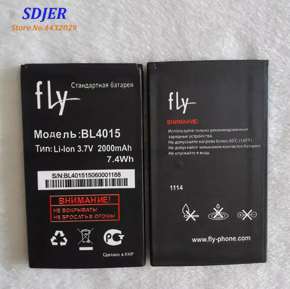 2019 Высококачественный аккумулятор BL4015 для Fly IQ440 IQ 440 Li Ion 2000mAh Мобильный телефон