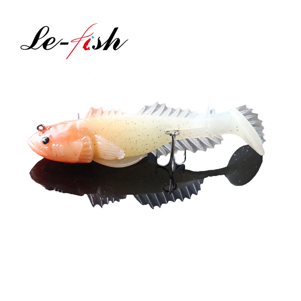 Le Fish 2 шт. пакет мягкая свинцовая рыболовная приманка 11 см 40 г поддельные