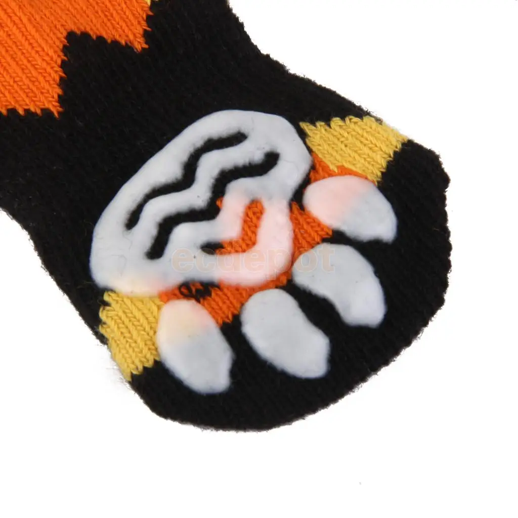 New Puppy Dog Cute Cartoon Non-Slip Socks Pet Footwear Slippers Angry Pumpkin | Дом и сад