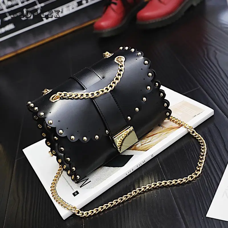 2017 Новая Сумка Плеча Сумку Цепи Блокировки Кружева Все Матч Моды Небольшой