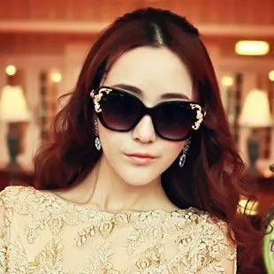 Женские солнцезащитные очки в стиле барокко Queen золотистые розовые винтажном