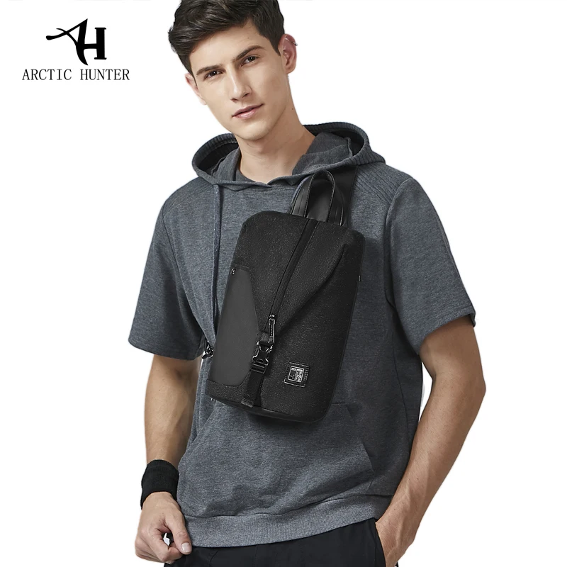 ARCTIC HUNTER Весна Новый Для Мужчин's Crossbody Груди Сумка Мужской на молнии Мода Досуг