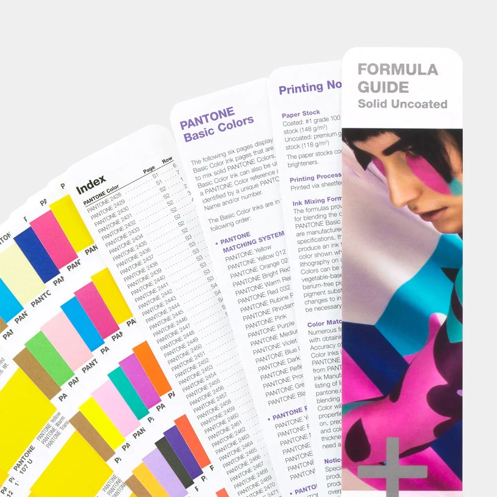2 книги C/U Pantone color Guide GP1601N Formula Guide Solid Coated& Uncoated Set