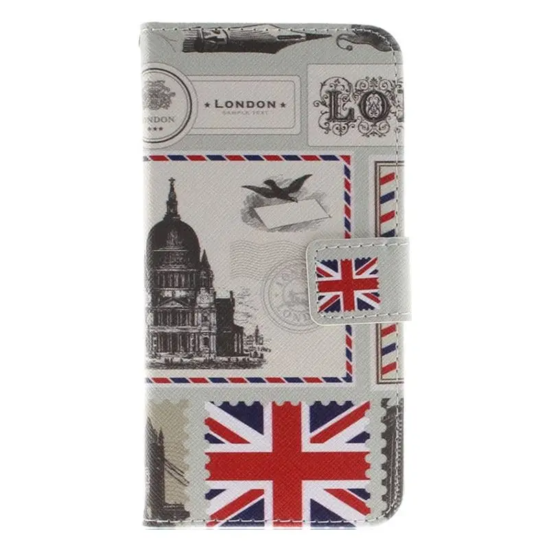London Envelope Модный флип-чехол для телефона Motorola Moto E4 E5 G5 G6 Plus Z3 Play с абрикосовым цветком и подставкой P26F - Цвет: London Envelope