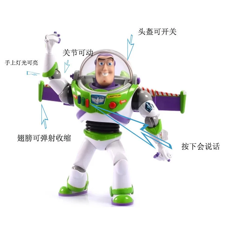 Экшн игрушка Buzz Lightyear Can Talk подарок для детей модели Woody and Jessie Двигающаяся
