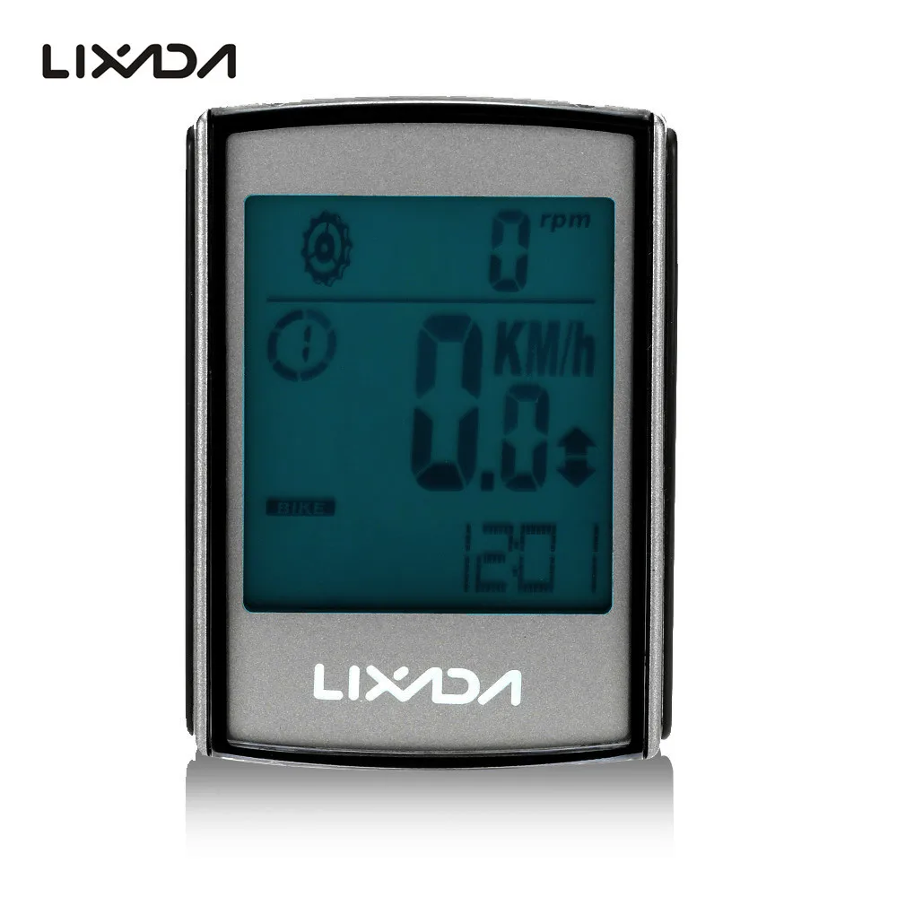 Велосипедный компьютер 2 в 1 беспроводной многофункциональный с ЖК экраном