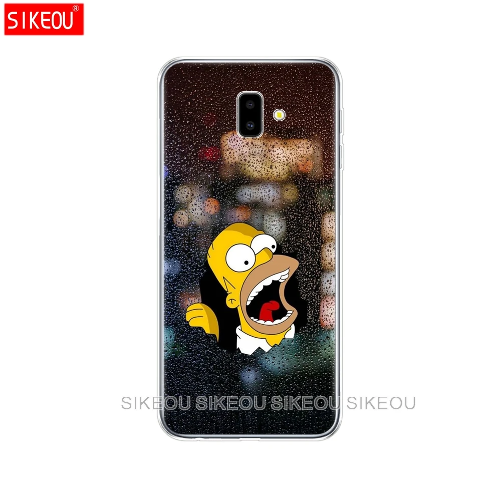 Чехол для samsung galaxy j6 чехол eu j600 Мягкий силиконовый чехол для samsung galaxy j6 plus j6+ j 6 plus j610 чехол - Цвет: 10734