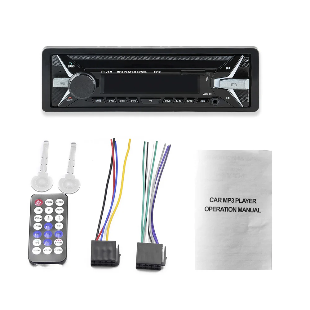 car radio only Автомагнитола 1 Din Bluetooth SD MP3 плеер Coche радио Estereo Poste Para Авто аудио стерео Carro Samochodowe Automotivo - Цвет: car radio only