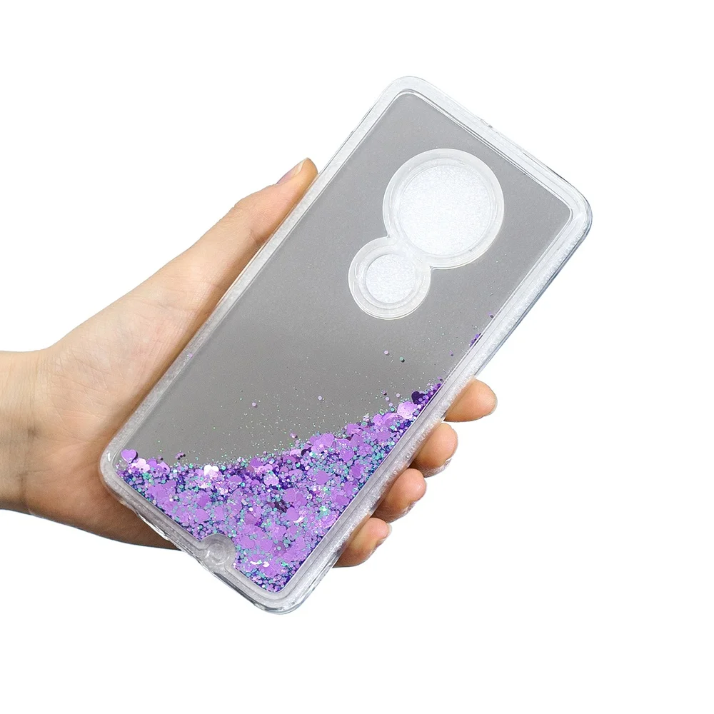 Роскошный чехол для Motorola Moto G 7 G7 Plus зеркальный Power/G7 Play с зыбучим песком жидким