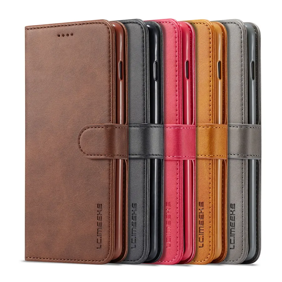 Роскошный кожаный чехол-книжка с магнитным отделением для карт для samsung S10 S10e S9 S8 S7 S6 Edge Plus Note 8 9 S10 Lite чехол-кошелек для телефона