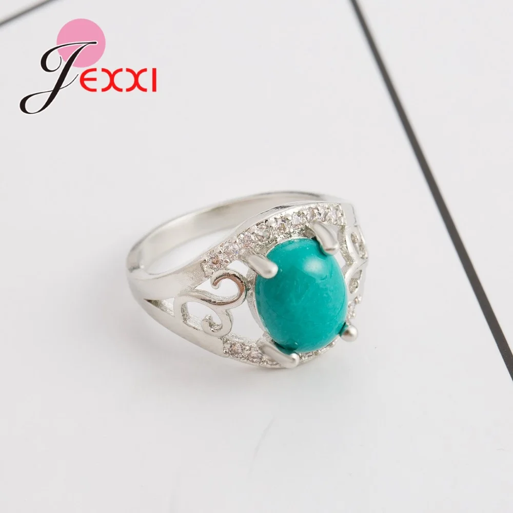 Женское кольцо из серебра 925 пробы с темно зеленым огненным опалом|Кольца| |