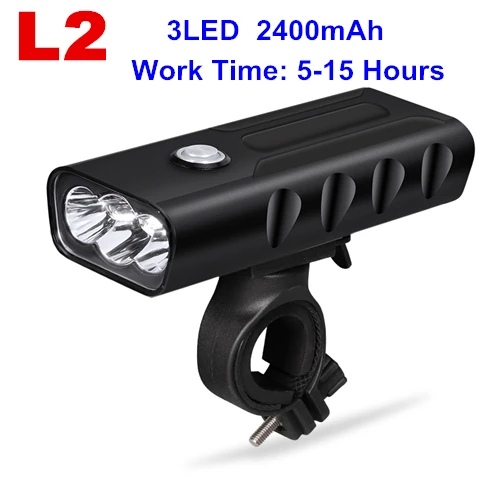 3LED L2 5hours BO светодиодный велосипедный светильник ENGYE с подзарядкой от USB 1000 люмен, 3 режима, велосипедный передний светильник, 10 часов, велосипедный головной светильник, велосипедный светодиодный светильник-вспышка - Испускаемый цвет: 3LED L2 5hours