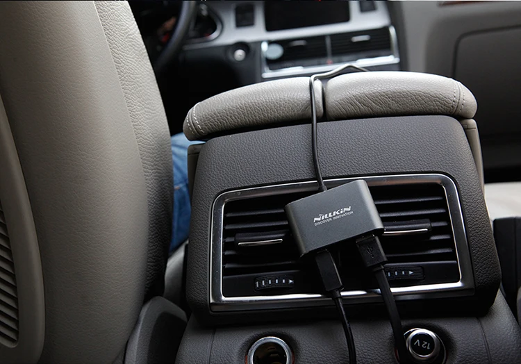 Автомобильное зарядное устройство Nillkin Dual USB адаптер 4 порта зарядное устройство Micro type-C автомобильное зарядное устройство для iPhone 7 7Plus 8 8Plus X