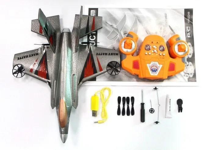F35 2.4 Г 4CH и 2-КАНАЛЬНЫЙ пульт дистанционного управления истребителя F15