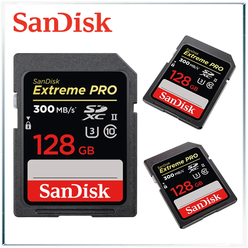Карта памяти SANDISK EXTREME PRO SD карта sandisk extreme pro sd uhs II cand cartao de memoria carte car gopro kart флэш
