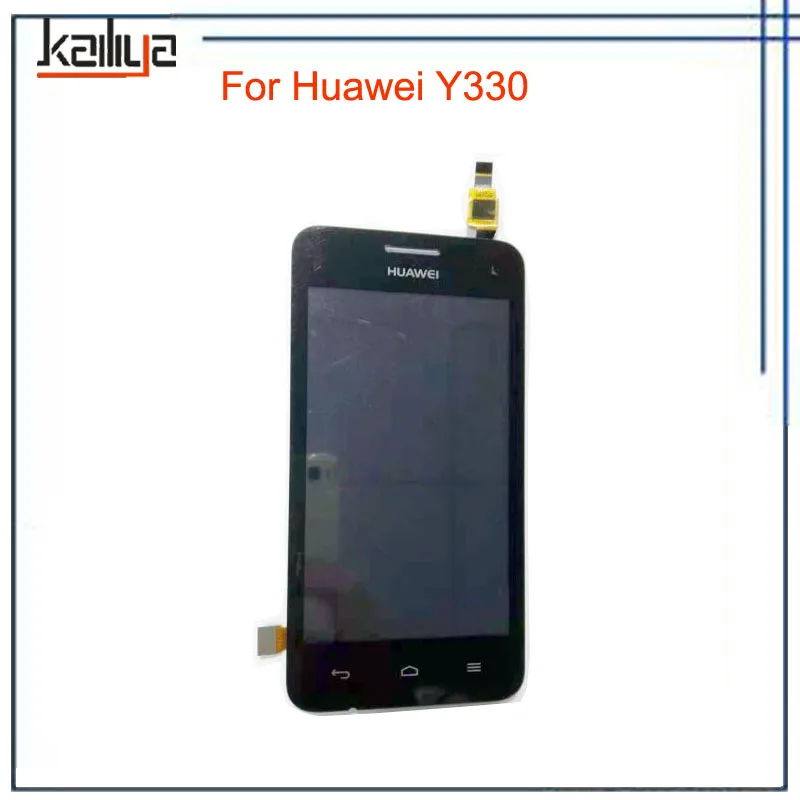 Черный ЖК-дисплей панель экрана для huawei Ascend Y330 U00 U01+ 4," сенсорный экран дигитайзер стекло сенсор Замена сборки