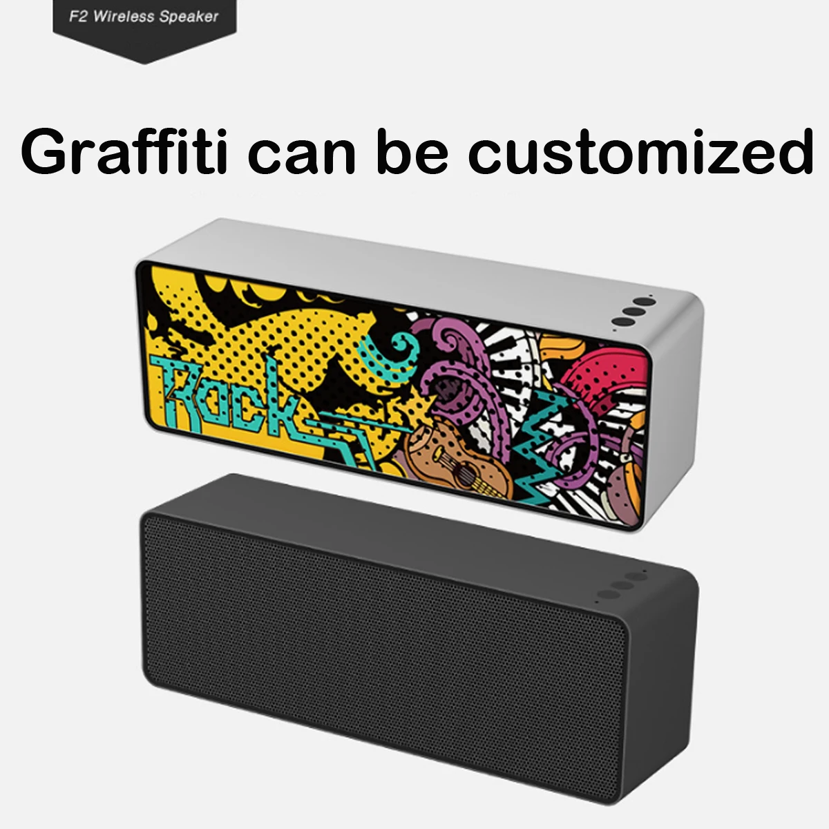 Портативный беспроводной Bluetooth Hi-Fi супербасы громкий стерео звук Doodle динамик с FM AUX TF Аудио